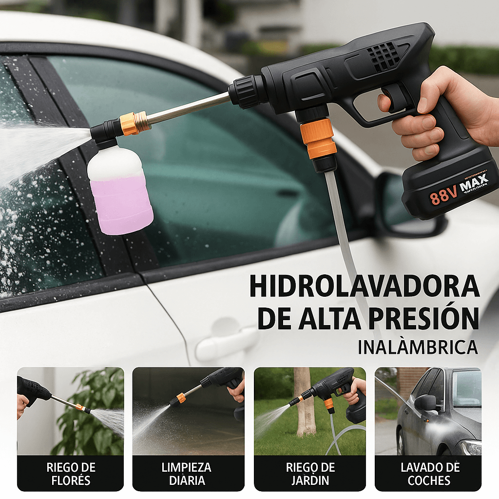 HydroMax ® - Tu Hidrolavadora Inalambrica soñada